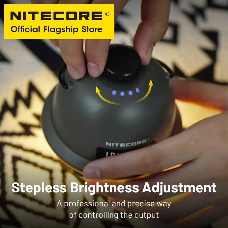 NITECORE 2-in-1 LR40 Camping Light Power Bank 100 Lumens 3 Light Sources Portable LED USB-C Rechargeable Camping Tent Lantern W250613