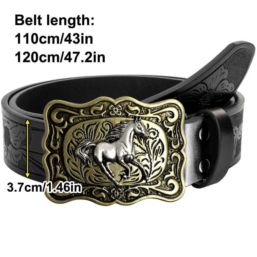 Quality Mens Leather Belt Golf Belt with Rivet Buckle Vintage Fashion Style to Match with Jeans and Casual Trousers Suitable X250614