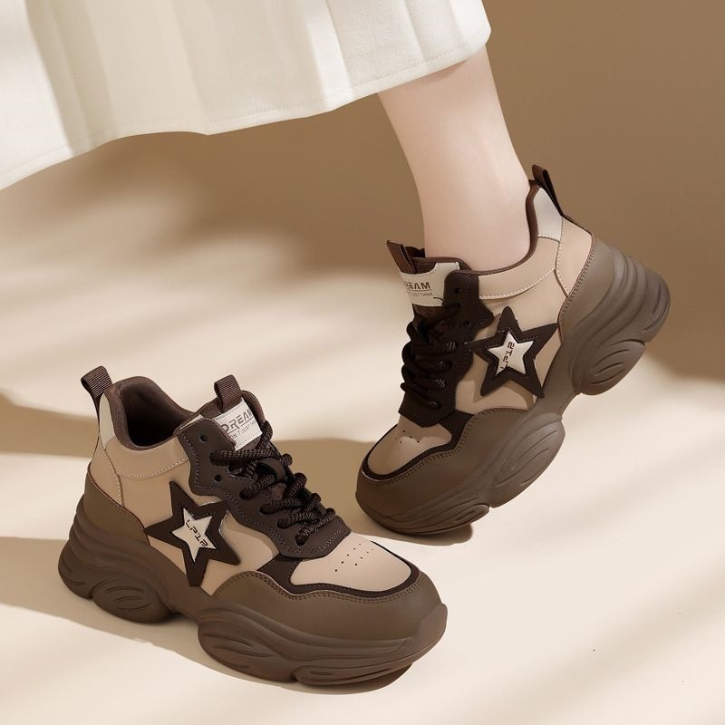 Ddmysports Campus Style Dad Women S Thick Soled Lightweight Non Slip Casual Shoes Versatile Sneakers Outdoor Shoes