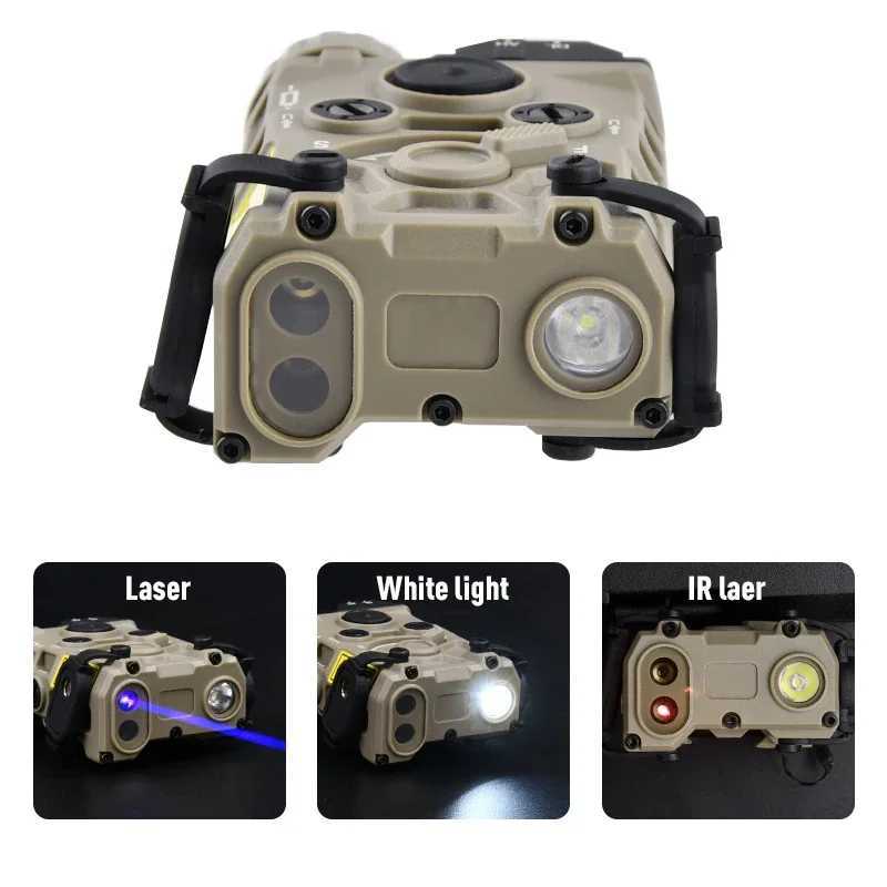 WADSN OGL IR Red Green Blue Laser M300 M600 Metal Flashlight LED White Strobe Hunting Scout Light With Three Key Pressure SwitchXJ250613