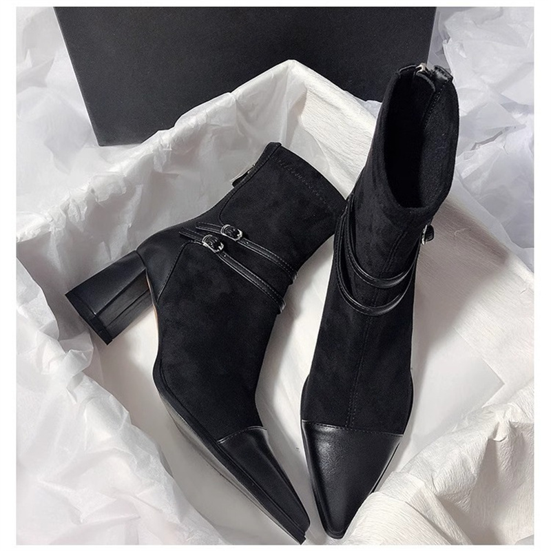 Free shipping designer boots 2025 new fashion casual high-end texture solid color short boots Martin boots for womens
