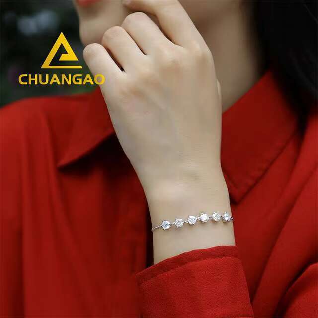 Diamond Tester Passing Jewelry Moissanite Bracelet Moissanite Bracelet