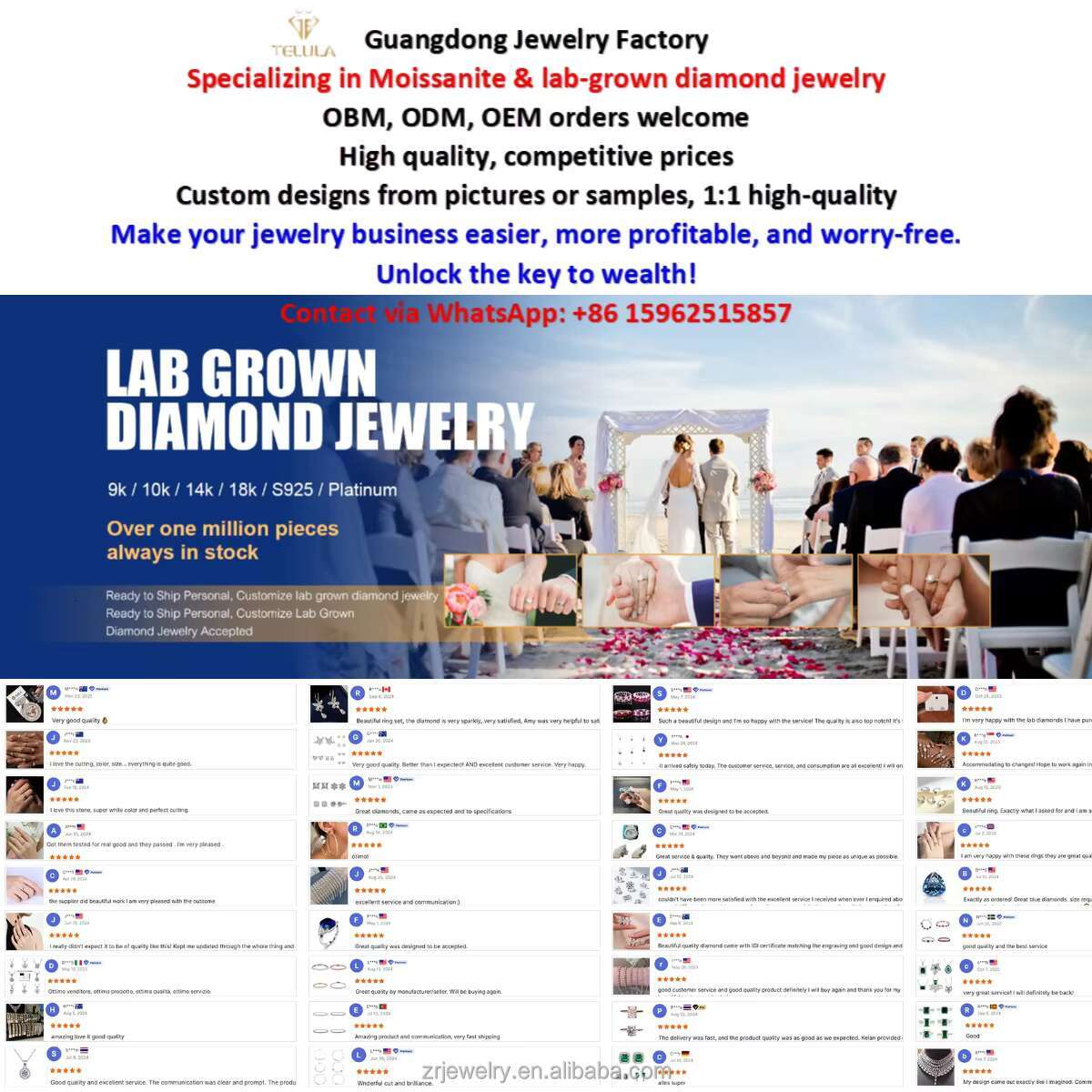 VVS2 18K Gold Wedding Ring Fashion Luxury Design Brilliant Cut Fine Jewelry Rings Lab Grown Diamond Engagement Ring