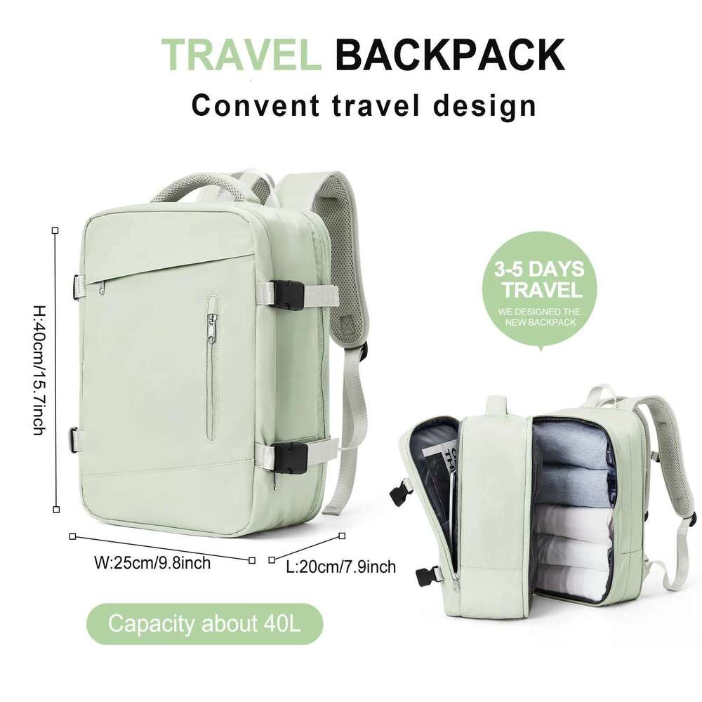Cabin Bag 40*25*20, Large Capacity Business Trip Laptop Backpack, Short Travel Bag, Prevent Splashing Water