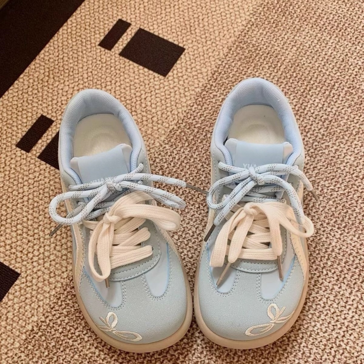 Ddmysports Korean Style Milk Bubble Casual Puff For Women Summer New Breathable Thin Sole German Training Shoes Niche Versatile Sneakers Outdoor Shoes