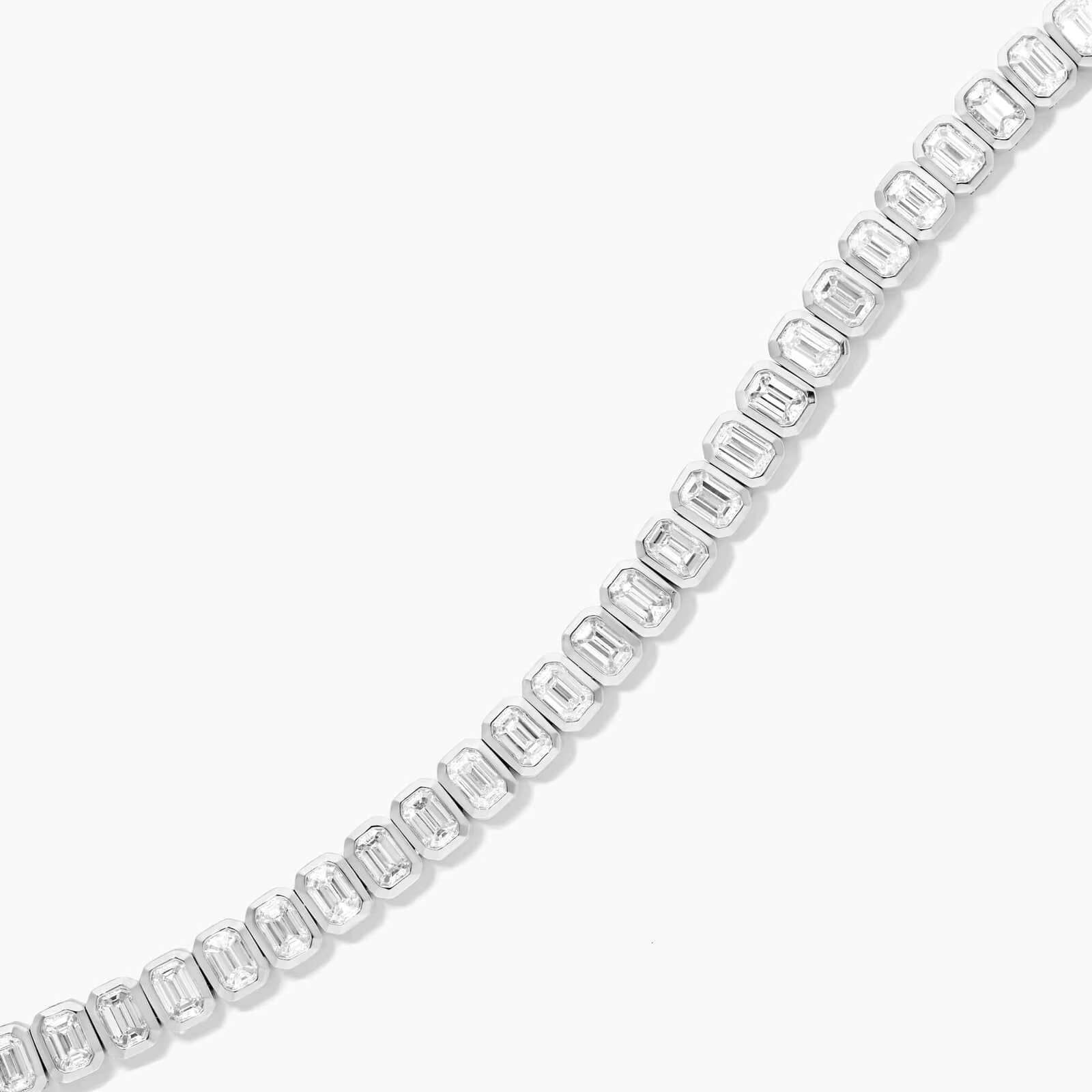 Fashion 2.50 MM Moissanite Diamond Tennis Bracelet 925 Silver/10K Gold Perfect Jewelry Gift for Women Who Love Luxury and Style