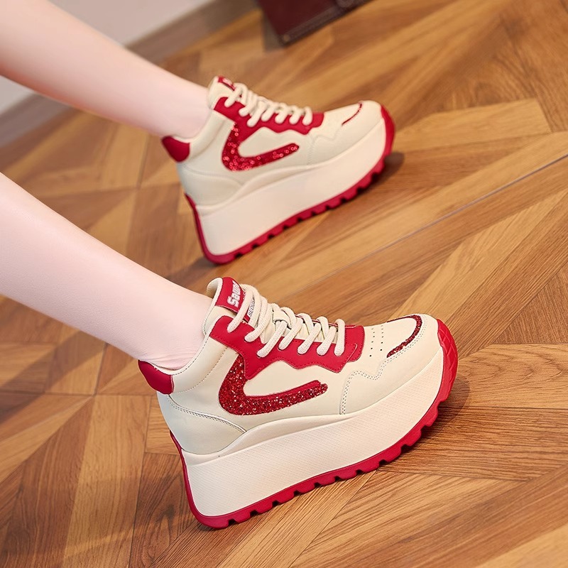 Ddmysports Dad Sneakers Spring And Autumn New Lightweight Soft Sole Sports Casual Versatile Height Increasing Women S Shoes For Petite Outdoor Shoes