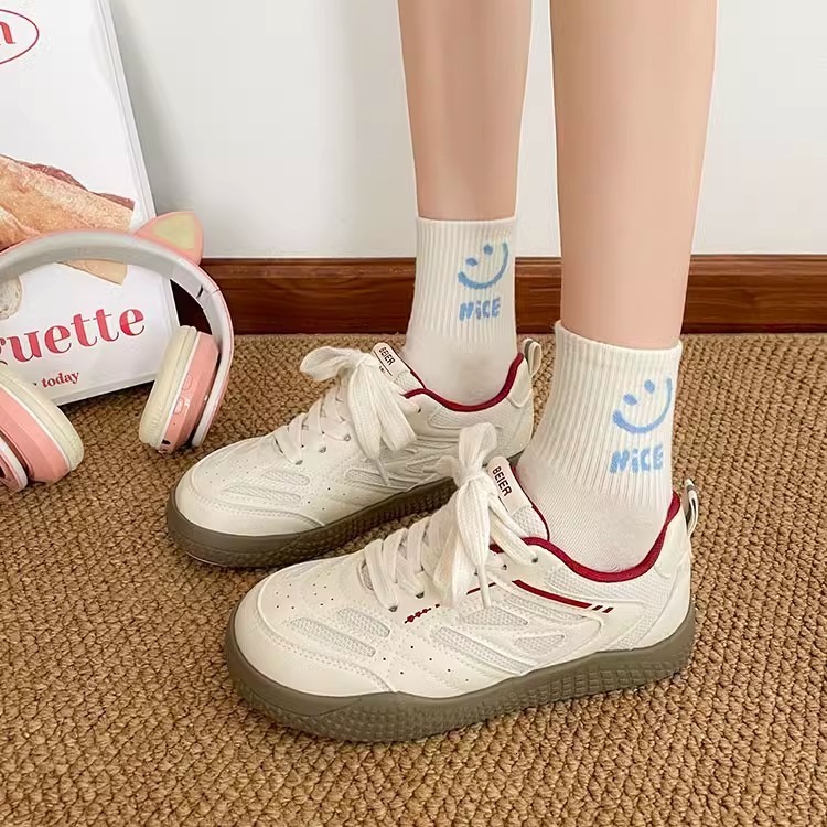 Ddmysports Korean Style Versatile Sneakers For Women New Summer Niche Design Sports Casual White German Training Shoes Outdoor Shoes