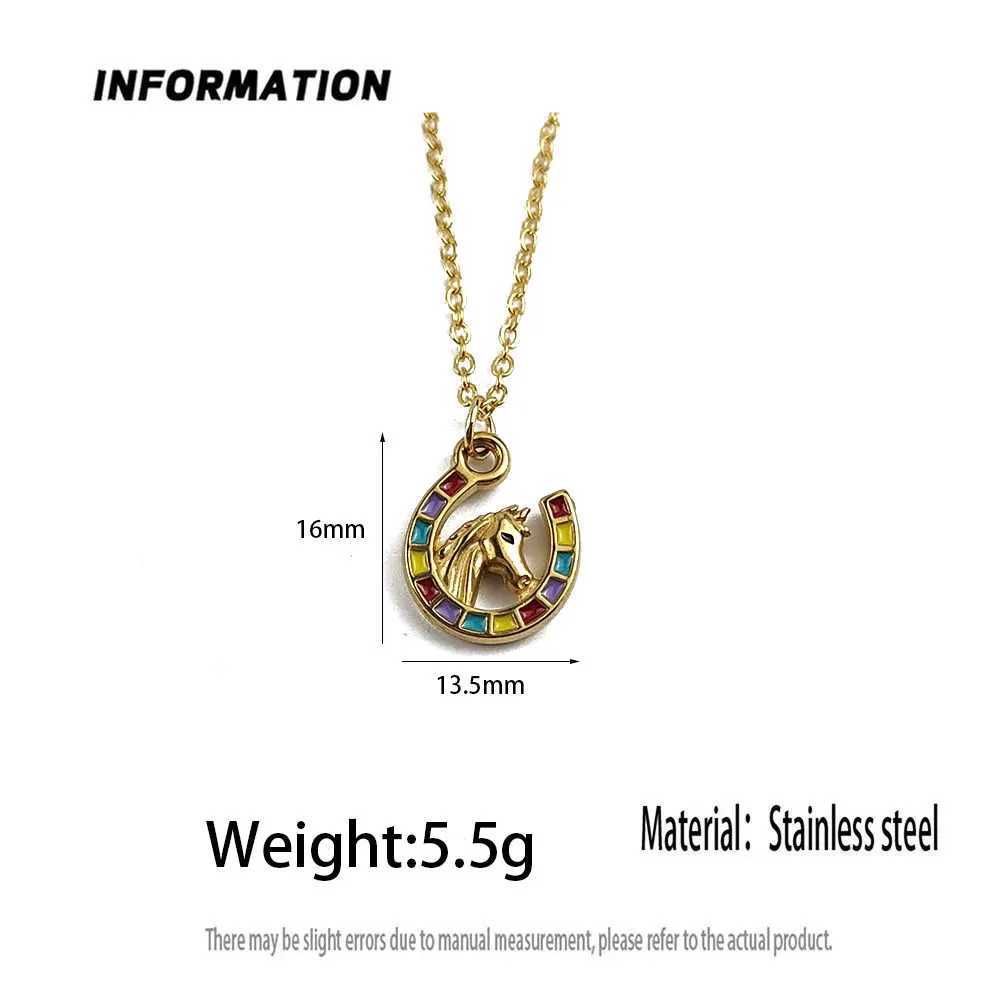 New badge fashion stainlESS steel high quality 18k waterproof necklace exquisite niche mens gift Z250614