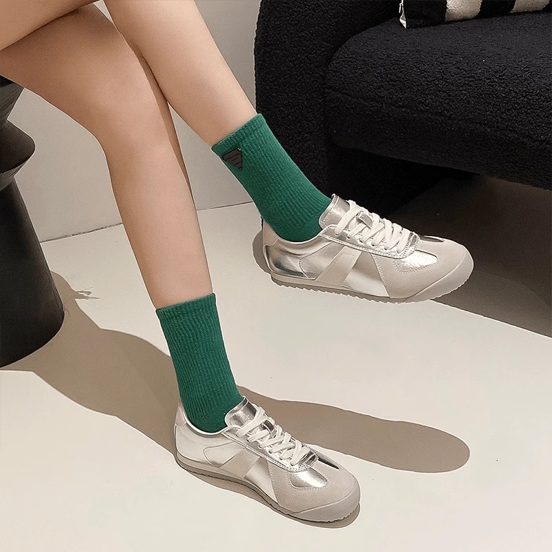 Ddmysports Silver German Training For Women New Autumn Winter Lightweight Soft Sole Casual Versatile Flat S Shoes Outdoor Shoes