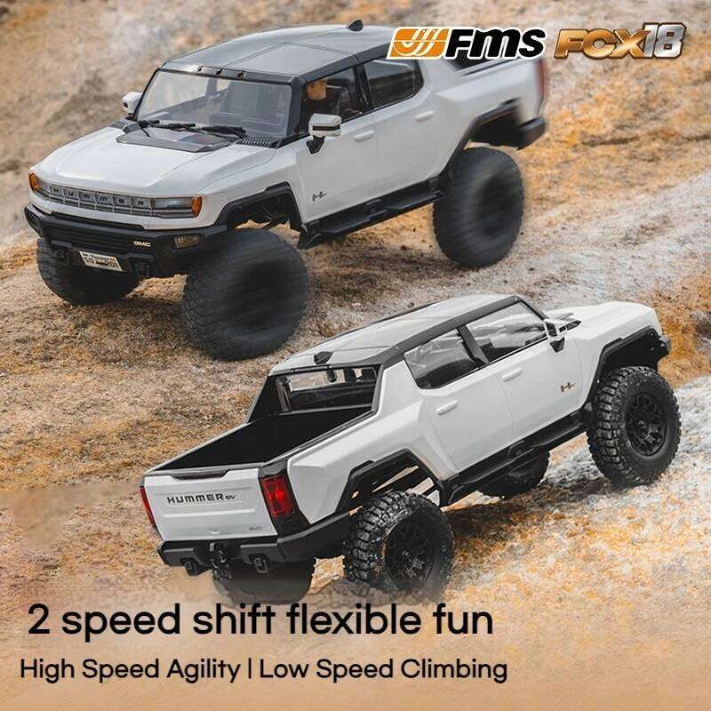 FMS 1: 18 Hummer Ev Pickup Electric Rc Remote Control Off Road Climbing Vehicle Simulation Car Model Toy Gift