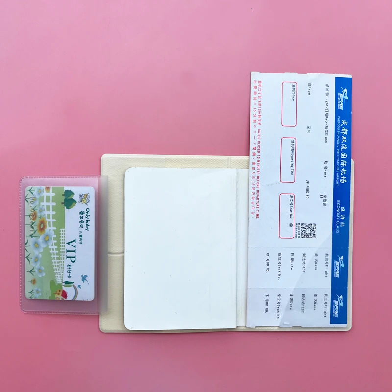 2pcsSet Passport Holder Luggage Tag Travel Protective Cover Suitcase Label Name ID Address Accessories 250614