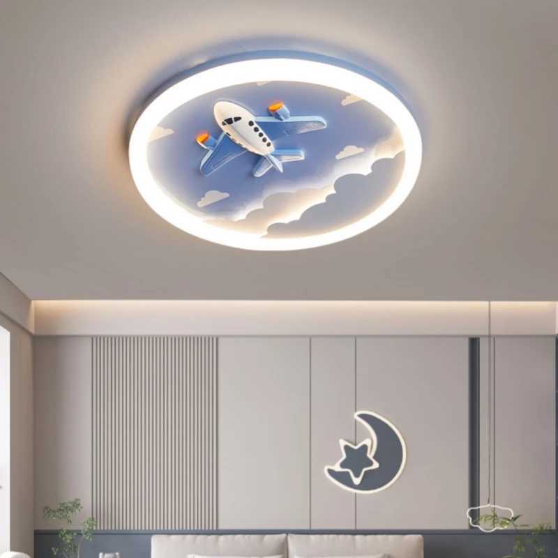 Modern Cute LED Ceiling Lamp For Kids Childrens Room Bedroom Chandelier Light Interior Home Decoration Lustre Lighting Fixtures XJ2500613