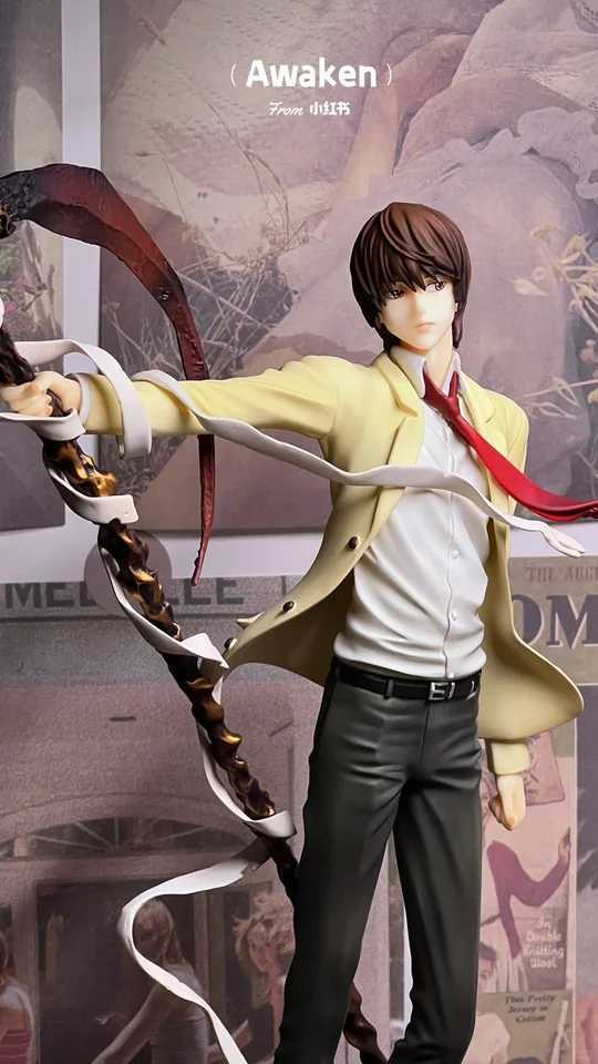 26cm Death Note Anime Yagami Light Action Figure Statue Figurines PVC Collection Sculpture Model Toy Boy Christmas Gift Ornament XJ250614