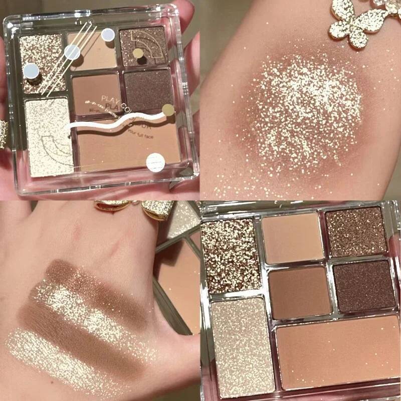 7 Colors Palette Pearly Matte Earth Color Portable Shiny Long Lasting Natural Eyeshadow Eye Makeup Cosmetic