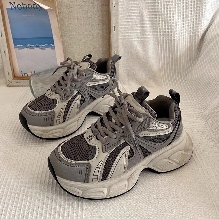 Ddmysports Versatile Thick Soled Dad For Women Spring New Student Casual Mesh Super Popular Slimming Running Shoes Outdoor Shoes