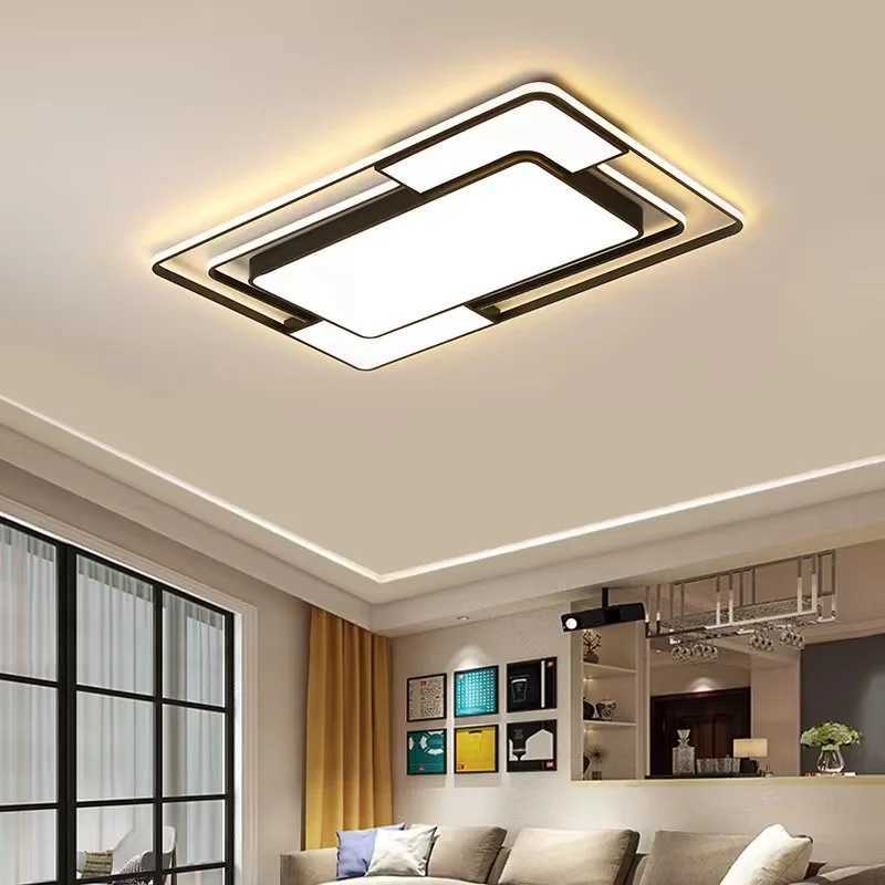 Modern LED Ceiling Lamp for Living Room Lustre Dining Bedroom Study Ceiling Light Nordic Square Ceiling Chandelier Light Fixture XJ2500613
