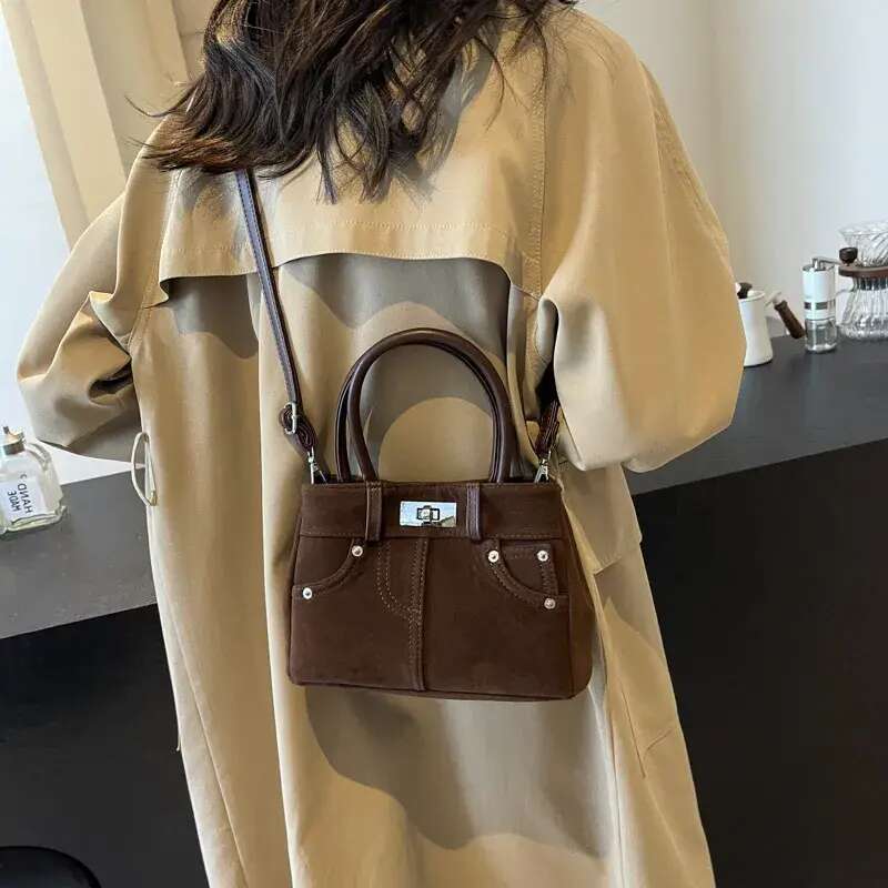 Designer Free Shipping New Single Shoulder Bags Women Bag Square Handheld File Tote Sanding Crossbody Free shipping