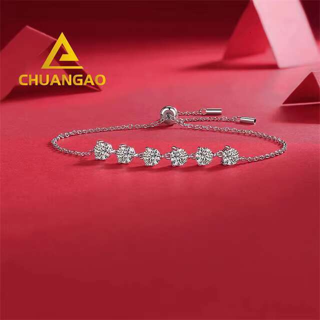 Diamond Tester Passing Jewelry Moissanite Bracelet Moissanite Bracelet