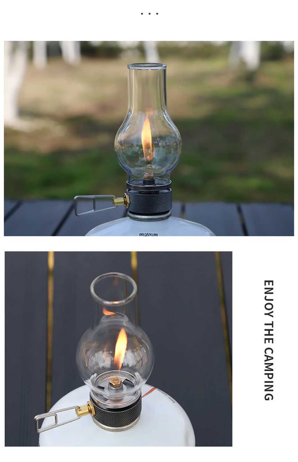 E5 Portable Camping Gas Candle Lamp Light Compact Butane Gas Light Outdoor Use for Camping Fishing Picnic Night Light Gas Lamp W250613