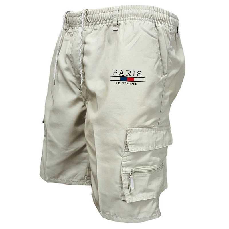 Casual Mens Sweatpants Daily Summer Five-point Shorts Fashion Trend Loose Comfortable Multi-pocket Cargo Outdoor Short Trousers W250614