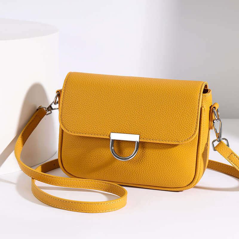 Genuine Leather Crossbody High-Quality Texture Spring Small Square Fashionable Elegant Versatile Shoulder Bag For Women