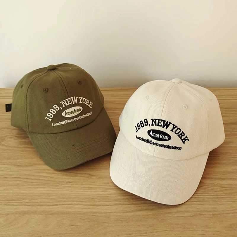 Children Baseball Cap Letters Embroidery Soft Cotton Summer Cap Spring Kids Boy Girl Caps Sun Hats 52-54cm parent-child caps W250614