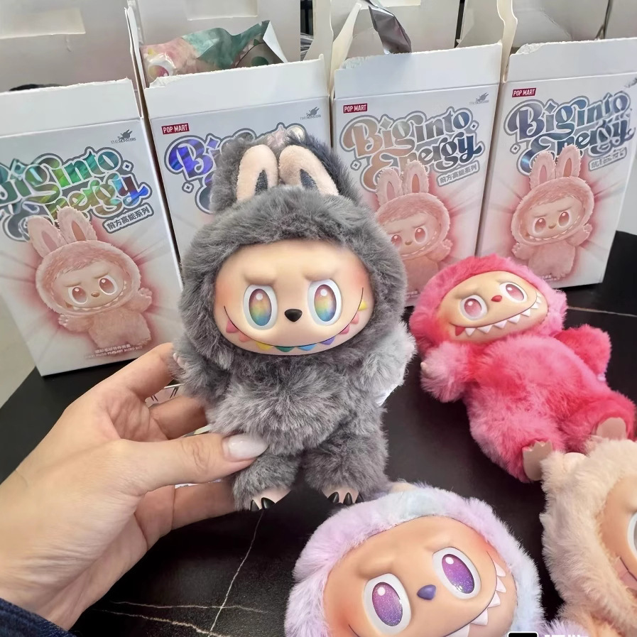Labubu Popmart Blind Box The Monsters Toy Exciting Macarons Series Toys Cute Action Anime Figure Dolls Kid Gifts 1st generation 3.0 Version 17cm