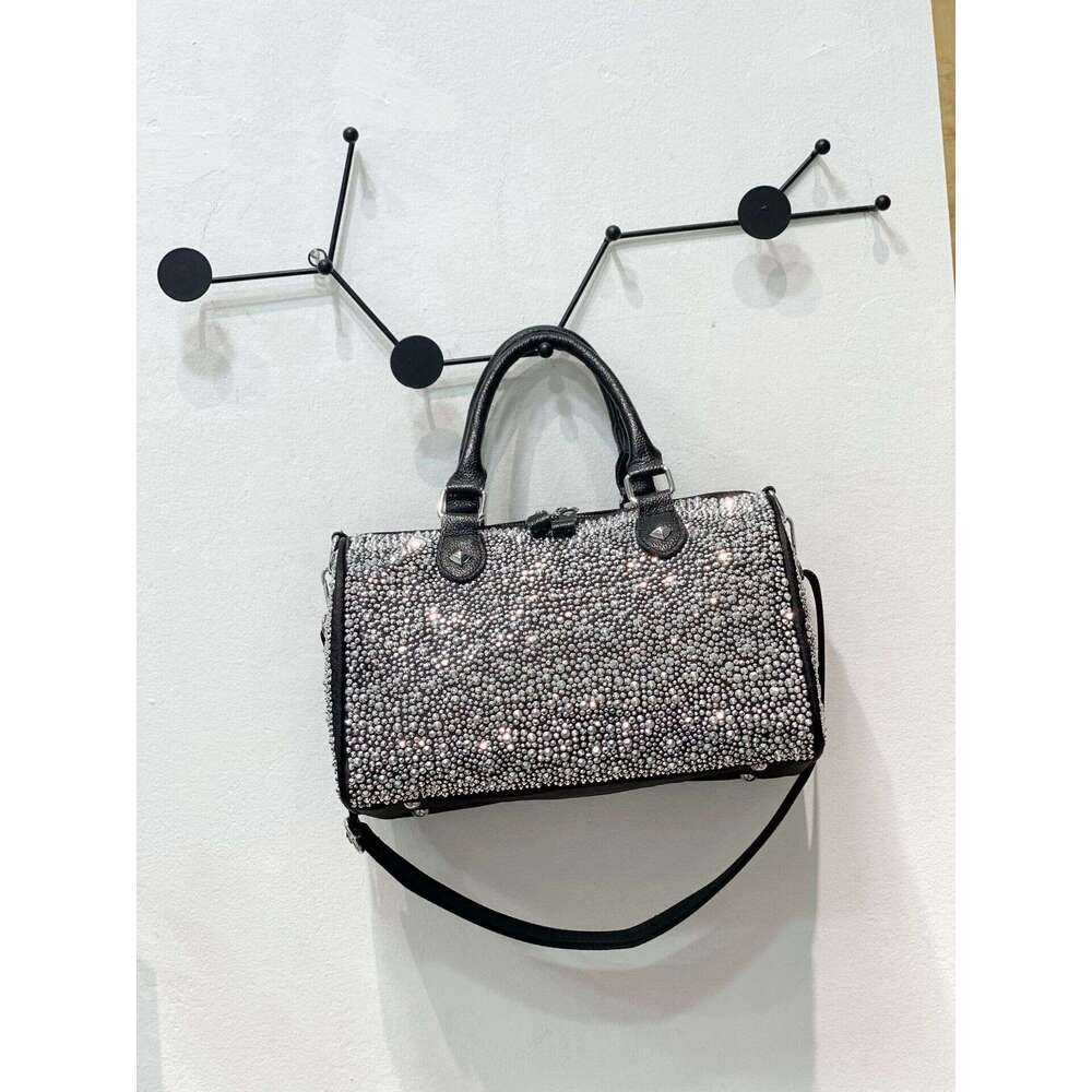 Trendy Rhinestone Sequin New Women's Large Capacity Shoulder Crossbody Bag Casual Versatile Handbag for Women
