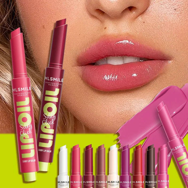 Mirror Glass Solid Lip Glaze Water Light Creamy Lip Gloss 12Hr Tint Avocado Lip Oil Balm Press Lipstick Cosmetic 250614