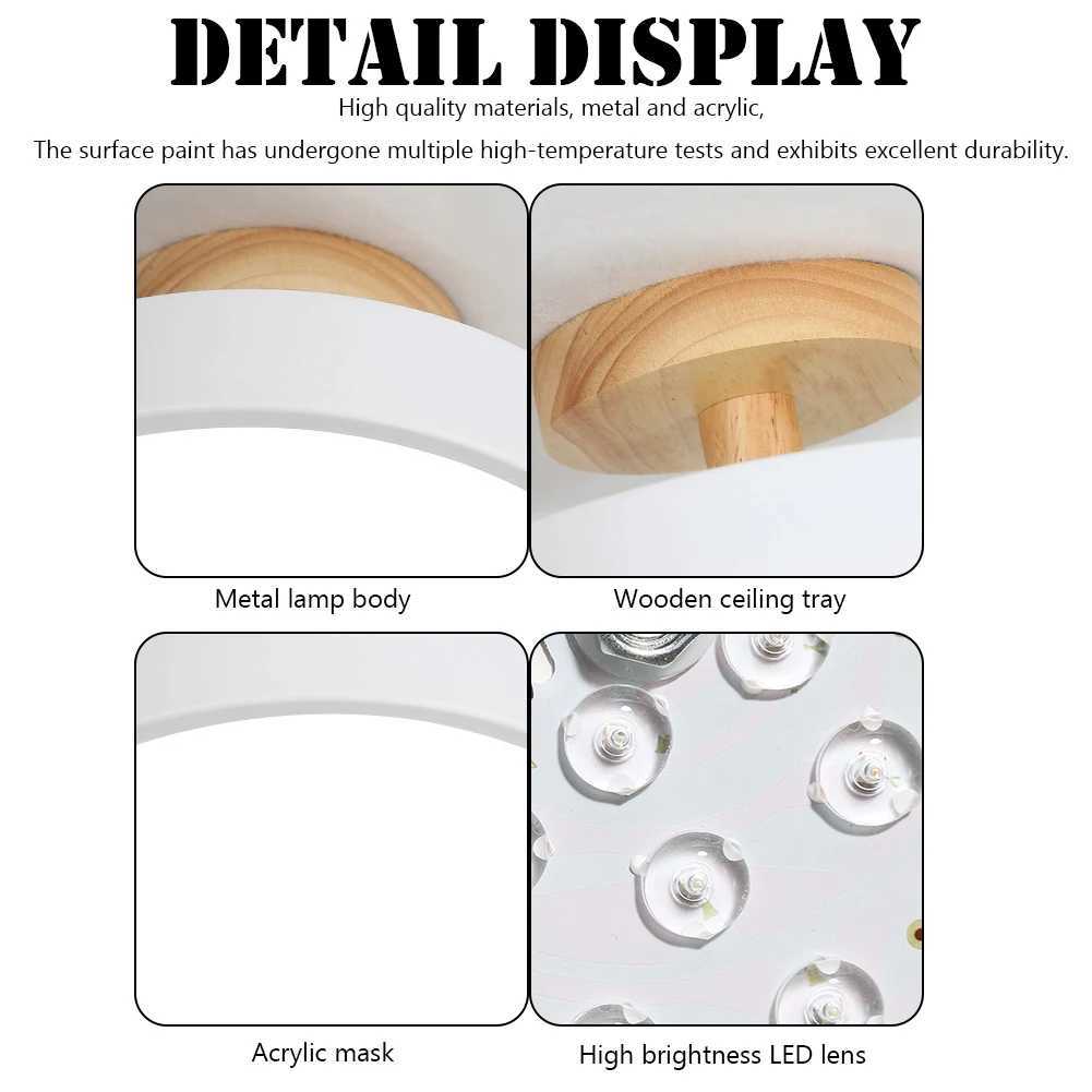 LED Indoor Ceiling Light Flush Mount Dimmable Energy Saving Protect Eyes Easy Installation for Bedroom Bathroom CorridorXJ2500613