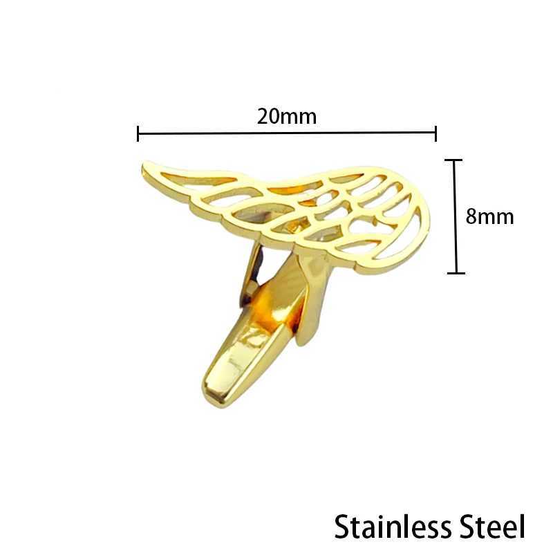 Exquisite Angels Wing Cufflinks Stainless Steel Feather Cuffs Button for Mens Husband Shirt Sleeves Buttons Wedding Jewelry XJ250614