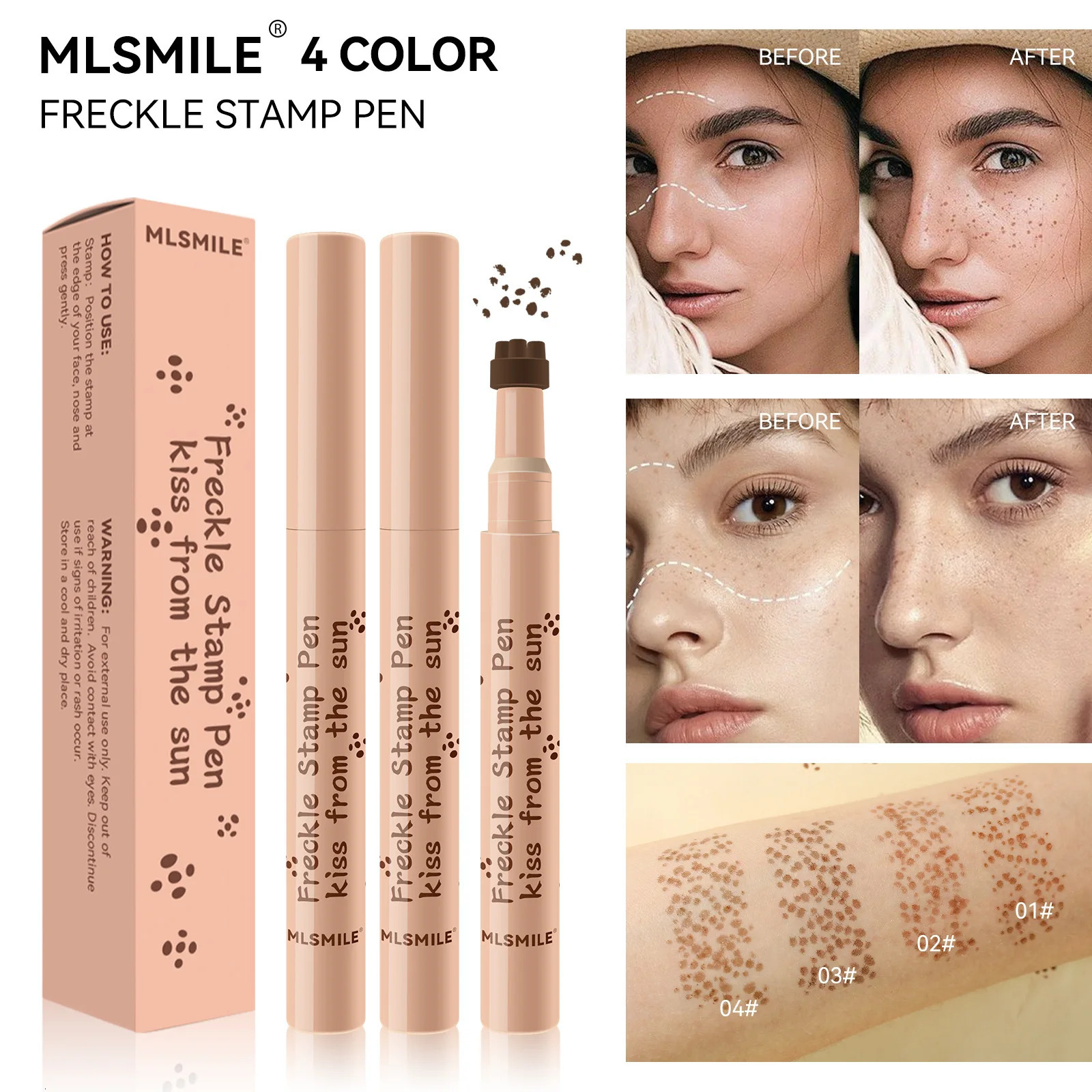 Natural Freckle Pen Waterproof Simulation Fake Spot Makeup Tool Lasting Waterproof Face Dot Spot Pen Eyeliner Korean Cosmetics 250614