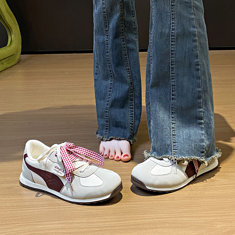 Ddmysports White Sneakers For Women Spring New Style Agan Ins Female Student Casual Sports Versatile Board Shoes Street Shooting GZ Outdoor Shoes