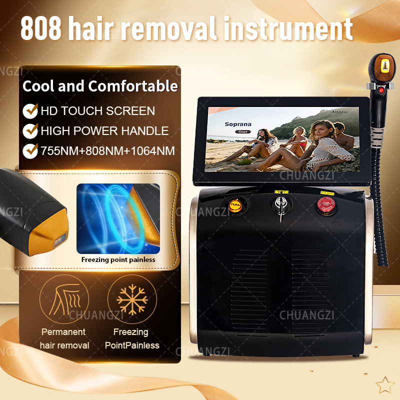 Diode Laser Hair Removal Machine Professional Man or Woman lasers Ice Pitanium 755nm 808nm 1064nm Laser Hair Removal Machine