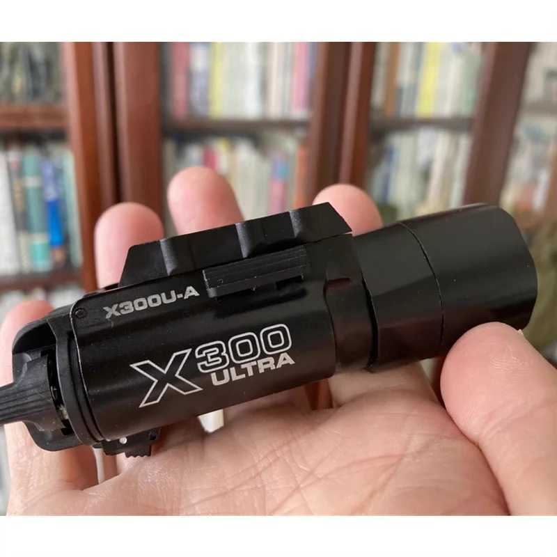 Tactical Style X300U X300 Ultra X300U-A Flashlight for Pistol Light Airsoft Helmet Light Weapon Torch Strobe 800 LumensXJ250613