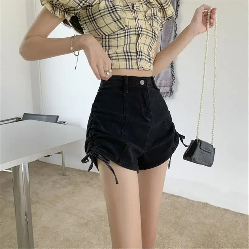 Korean Style Sexy Tight Womens Denim Shorts In Streetwear Y2k Harajuku Low Price Female Short Jeans Pants 250613