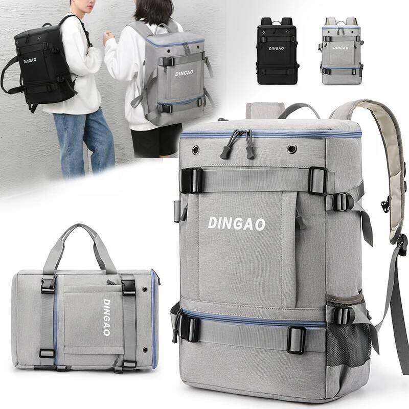 Men Fashionable Casual Backpack Multi Carrying Way Waterproof Bag Skateboard Compatible Travel Rucksack With 2 Colors