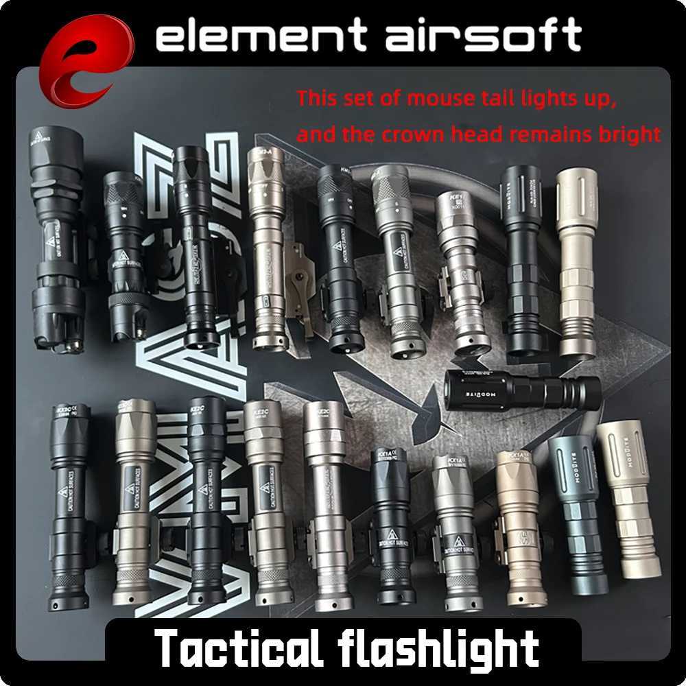 Element M300A/M323V Strong Light Illumination M600C/M600W/M620V Tactical Strong Light Flashlight Set Outdoor Equipment XJ250613
