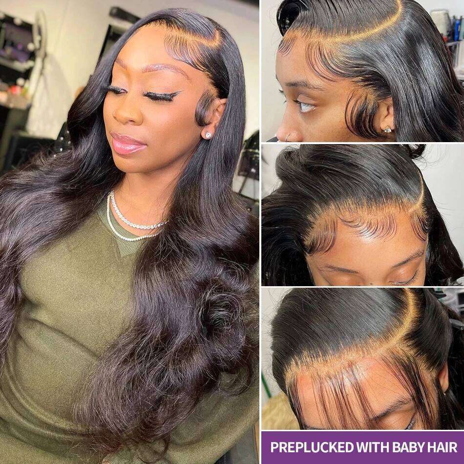 38 40 Inch Body Wave 13x6 Hd Frontal Wig Human Hair For Women Brazilian Pre Plucked 13x4 Transparent Lace Front Wigs