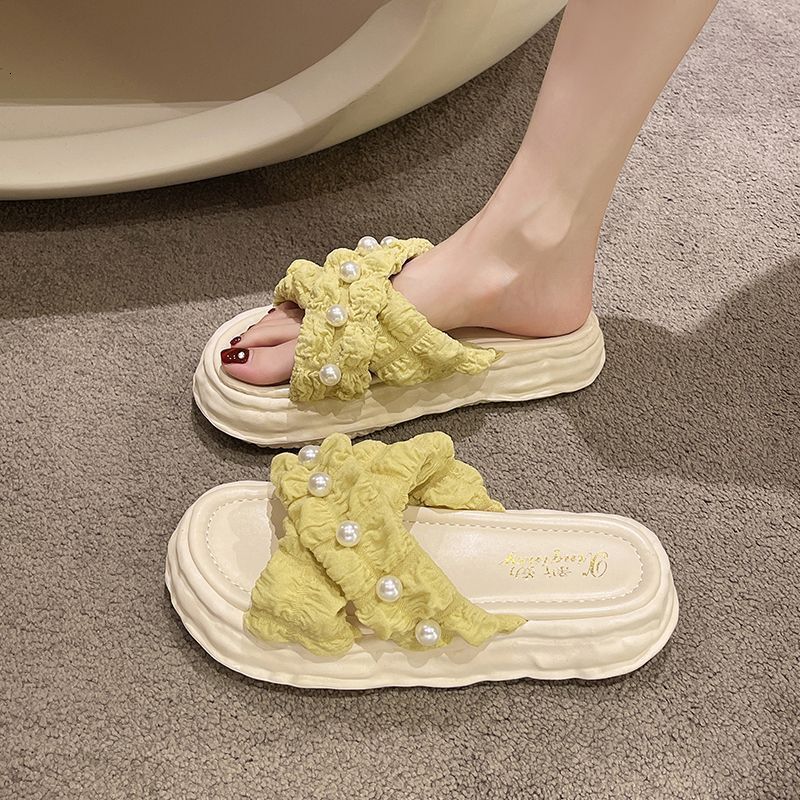 Ddmyoutdoor Fairy Style Cool Slippers For Women Summer Outdoor New Dissolved Thick Sole Platform Shoes Beach Vacation Sandals Ins Outdoor Shoes