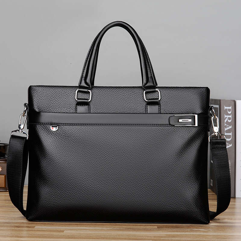 New Business Commuter Briefcase Laptop Men's Horizontal Shoulder Crossbody Bag