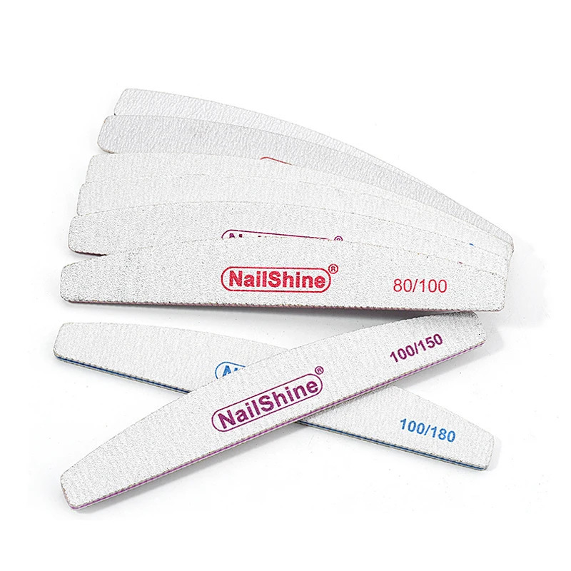 5/10pcs Colorful Different Nail Buffer Files 80/100/150/180/240/320 Grey Boat UV Gel Polish Manicure Nails Accessories Art Tools 250605