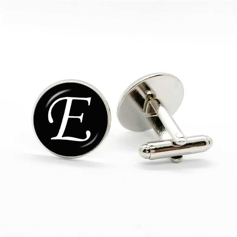 Cufflinks for Men Luxury 26 Letters Shirt Cuff Links Wedding Business Lawyer Men Jewelry Surname Initials Gifts XJ250614