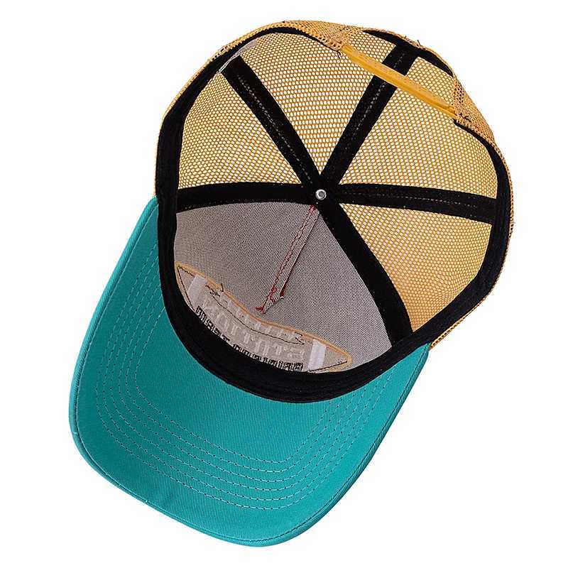 Hot Sale Unisex Football Pattern Mesh Trucker Hat Summer Breathable Baseball Cap Embroidered Snapback Cap for Men And Women W250614
