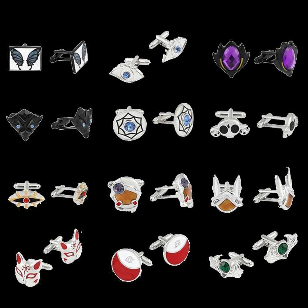 Pack Novelty Customized Cufflinks For Mens Fashion Jewelry Tie Clip Anime Game Men Gift Cufflinks Wedding Guests Gifts Cuffs XJ250614