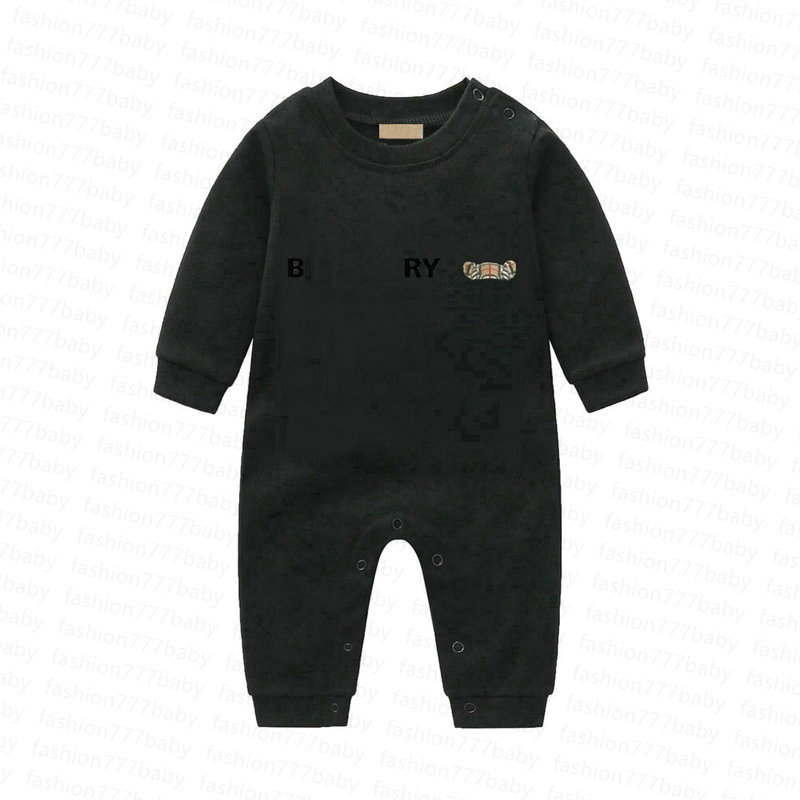 In stock newborn Rompers baby Boys girls Fashion kids designer print luxury 100%cotton short sleeve Long sleeve Jumpsuits&Rompers