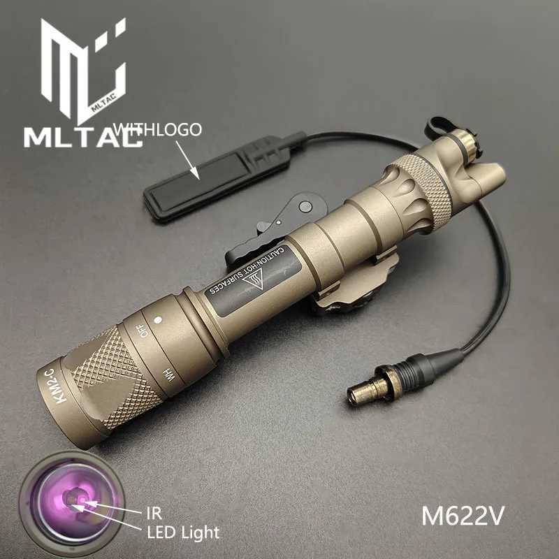 Tactical M323V M622V IR Fill Light Flashlight Dual Function Pressure Switch Scout Light Infrared lighting M300 M600 Weapon LightXJ250613