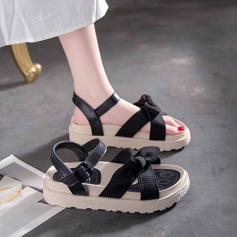 Ddmyoutdoor Women S Sandals For Summer New Student Flat Roman Strap Fairy Style Shoes To Match Skirts Outdoor Shoes