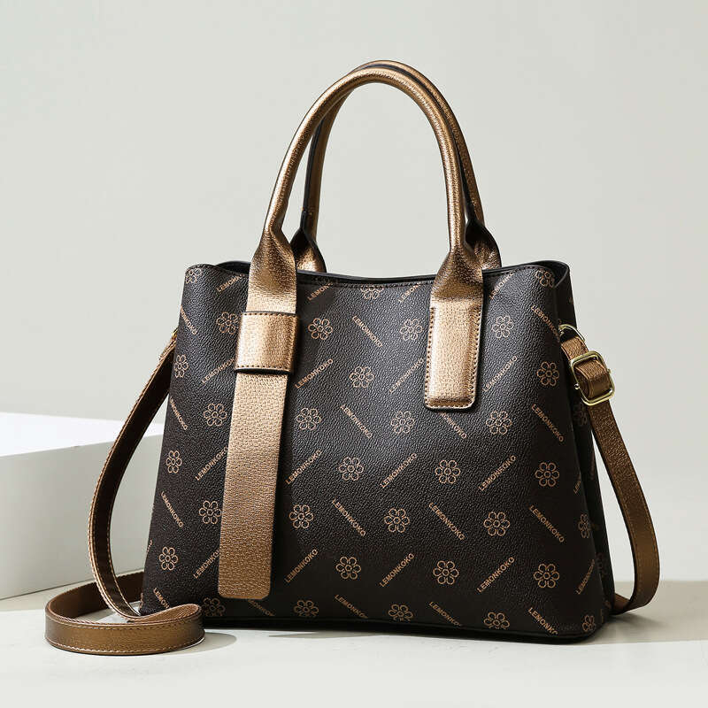 Handbag New Style High-End Vintage Floral Large Capacity Tote Single Shoulder Crossbody Bag For Women